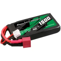 Gens Ace 1500mAh 2S 7.4V 35C LiPo Accu met T-Plug voor BlackZon Smyter MT Turbo 1/12/ MJX RC auto / andere RC modellen