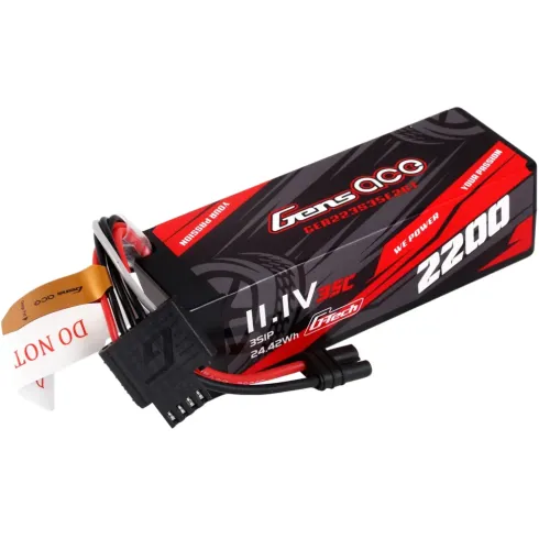 Gens Ace 2200mAh 11.1V 3S1P 35C LiPo-accu met iEC2-stekker (ARRMA Grom 223S)