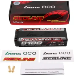 Gens Ace Redline 2.0 8100mAh 7,4V 2S 140C Hardcase LiPo Accu – 5,0mm Bullet