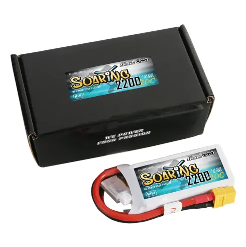 Gens Ace Soaring 2200mAh 7.4V 20C 2S LiPo Accu met XT60 Connector