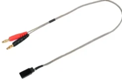 G-Force RC – Charge Lead Pro “Banana 4mm” – FUT RX – 40 cm – Flat silicone wire 22AWG