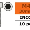 G-Force RC – Cilinderschroef – Binnenzeskant – M4X30 – Inox – 10 st