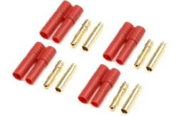 G-Force RC – Connector – 4.0mm – Goudcontacten met plastiek behuizing – 4 st