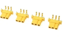 G-Force RC – Connector – MR-30PW 3-Polig – Goud contacten – Vrouw. – 4 st