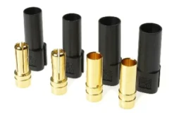 G-Force RC – Connector – XT-150 – Goudcontacten – Mannelijk + Vrouwelijk – Zwart – 2 paar