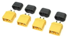 G-Force RC – Connector – XT-60 – met beschermkap – Goudcontacten – Man. – 4 st