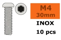 G-Force RC – Laagbolkopschroef – Binnenzeskant – M4X30 – Inox – 10 st