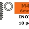 G-Force RC – Stelschroef – Binnenzeskant – M4X6 – Inox – 10 st