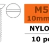 G-Force RC – Verzonkenkopschroef – M5X10 – Nylon – 5 st
