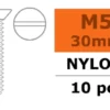 G-Force RC – Verzonkenkopschroef – M5X30 – Nylon – 5 st