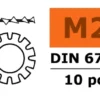 G-Force RC – Vlakke sluitring borgend – M2 – Gegalvaniseerd staal – 10 st