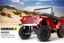 Gmade GS01 Sawback 4WD ARTR 1/10 Rock Crawler – Rood