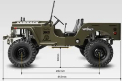 Gmade GS01 Sawback 4WD ARTR 1/10 Rock Crawler – Rood