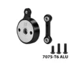 GPM 7075 Aluminium Direct Mount Servo Saver (23T) met Fix Link voor ARRMA 3S & 4S Modellen – MAM4023TSH-BK