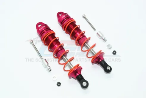 GPM Aluminium Front Adjustable Dampers 110MM for ARRMA 1/8 Rood