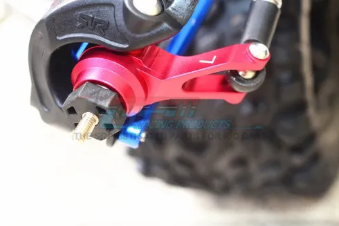 GPM Aluminium Front Knuckle Arms for ARRMA 1/10 Blauw
