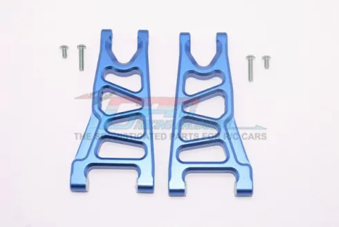 GPM Aluminium Front Lower Arms for ARRMA 1/10 Blauw