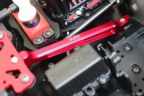 GPM Aluminium Front Steering Support Mount for ARRMA 1/8 Rood