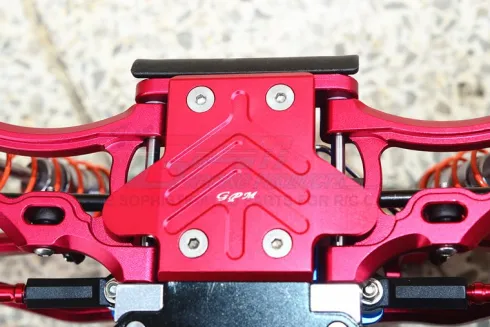 GPM Aluminium Rear Chassis Protection Plate for ARRMA 1/8 Rood