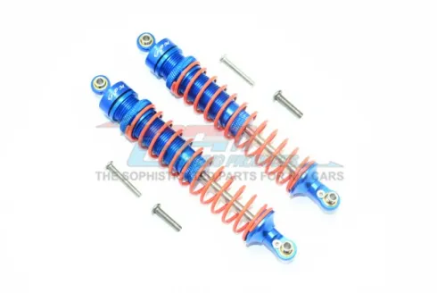 GPM Aluminium Rear Heavy duty Adjustable Damper 115mm for ARRMA 1/10 Blauw