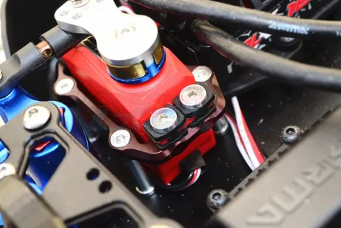 GPM Aluminium Servo Mount for ARRMA 1/8 Outcast 6S & Notorious 6S Rood