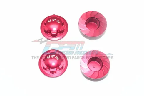 GPM Aluminium Wheel Lock Set for ARRMA 1/8 Rood