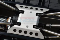 GPM Axial SCX6 Stainless Steel Center Gearbox Skid Plate 3 pieces