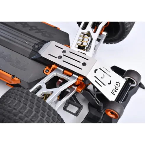 GPM Traxxas Mini Maxx & Mini XRT RVS Wheelie Bar met Lager – XRTM040R-B