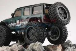 GPM Traxxas TRX-4M & Axial SCX 24 Aluminium 1.33 Inch Crawler Rubber Tires 58mm x 24mm With Foam Inserts