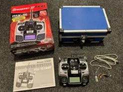 Graupner MX-16 zender met koffer in een nette staat!