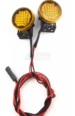 GRC 22mm Hat-Lamp Circle Led Spotlights #Black Loop Dm-Yellow Lens