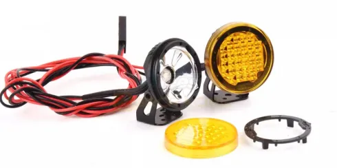 GRC 22mm Hat-Lamp Circle Led Spotlights #Black Loop Dm-Yellow Lens