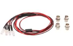 G.T. Power LED verlichting set met aluminium houders – 2 Wit – 2 Rood