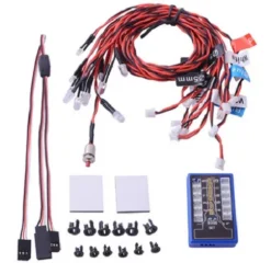 GT Power 12x LED RC Auto / Truck verlichting set – 6 Wit – 2 Rood – 2 Oranje – 2 Blauw