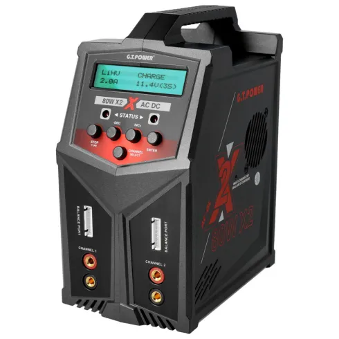 GTPower X2 LiPo 1-6S 80W AC Lader