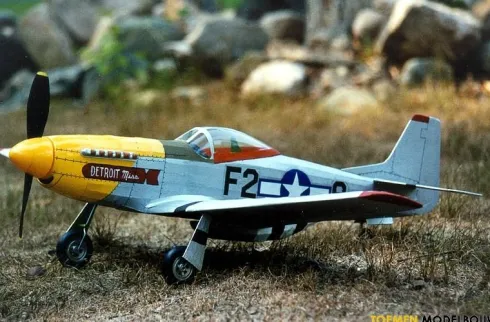 Guillows P-51 Mustang houten vliegtuig – 402LC