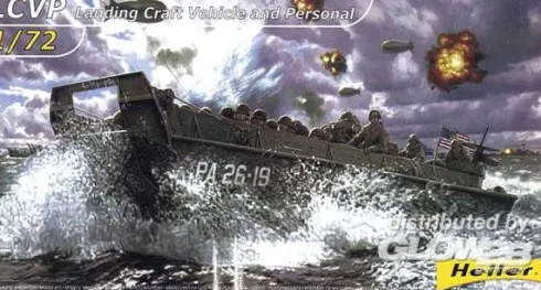 Heller LCVP Landing Craft Vehicle & Personal – 1:72 bouwpakket