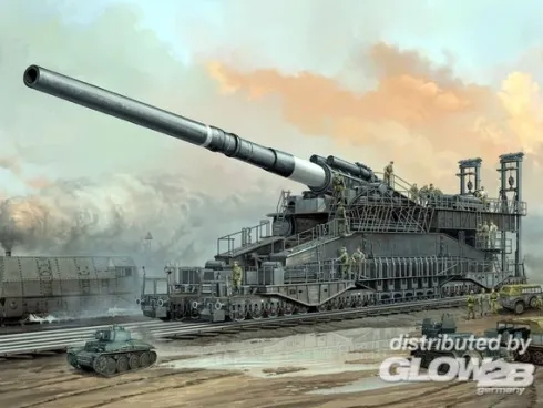 Hobby Boss German 80cm KE railway gun Dora – 1:72 bouwpakket