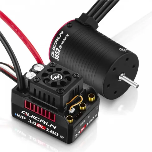 Hobbywing Combo WP10BL120G2 met 3652SL-4000kV G2 Motor