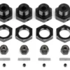 HPI ALUMINUM WHEEL HEX HUB SET 17MM (BLACK/4PCS) – 114341