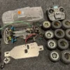 HPI 1/10 Buggy Chassis 4X4 + Nitro Chassis & 5x HPI Nitro Motor – Werking Onbekend, Geen Garantie, What You See Is What You Get
