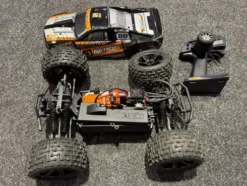 HPI Bullet ST Flux 4WD 1/10 Brushless Truggy – Gebruikt, werkend in prima staat – Links achter enkele onderdelen gebroken – Compleet – What You See Is What You Get