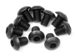 HPI BUTTON HEAD SCREW M3x4mm 10pcs – HPI100558