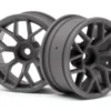 HPI RTR WHEEL 26MM GUNMETAL (6MM OFFSET/2PCS) – 112812