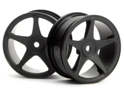 HPI SUPER STAR WHEELS 26mm BLACK (1mm OFFSET) – 3696