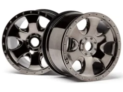 HPI WARLOCK WHEEL BLACK CHROME (83x56mm/2pcs) – HPI105801
