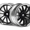 HPI WORK XSA 02C WHEEL 26mm CHROME/BLACK (3mm OFFSET) – 3286