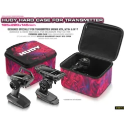 Hudy Hard Case 185x220x145MM Transmitter Sanwa MT4, MT44 & M17