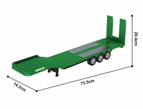 Huina/Amewi CY1502 RC Vlakke Oplegger 1/18 Groen