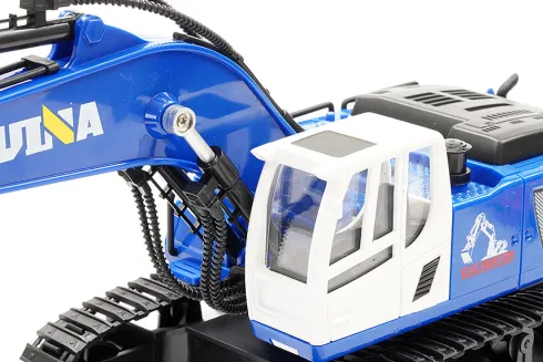 HUINA RC 1/18 Excavator CY1558B 2.4Ghz RTR Blauw (versie 2022)